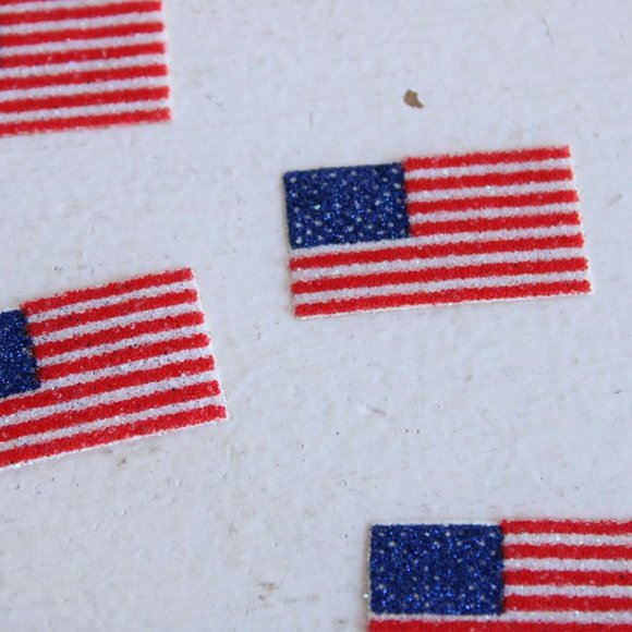 Vintage Flag Patches / American Flag Iron On 1.25" Wide - Picture 5 of 10